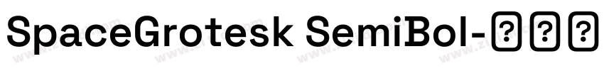 SpaceGrotesk SemiBol字体转换
